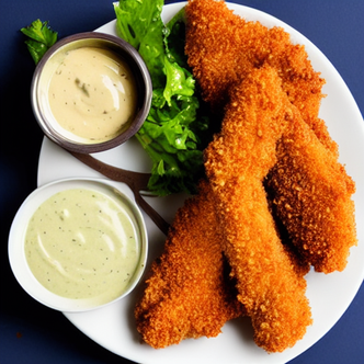 Almond Chicken Fingers at Amigos Cantina
