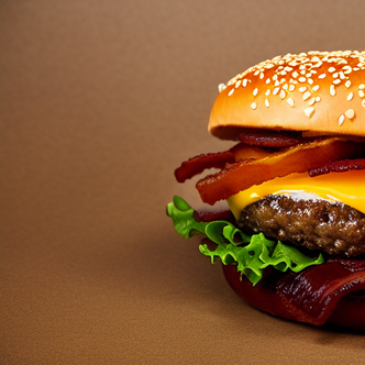 Bacon Cheeseburger at Redzone Premium Sports Bar