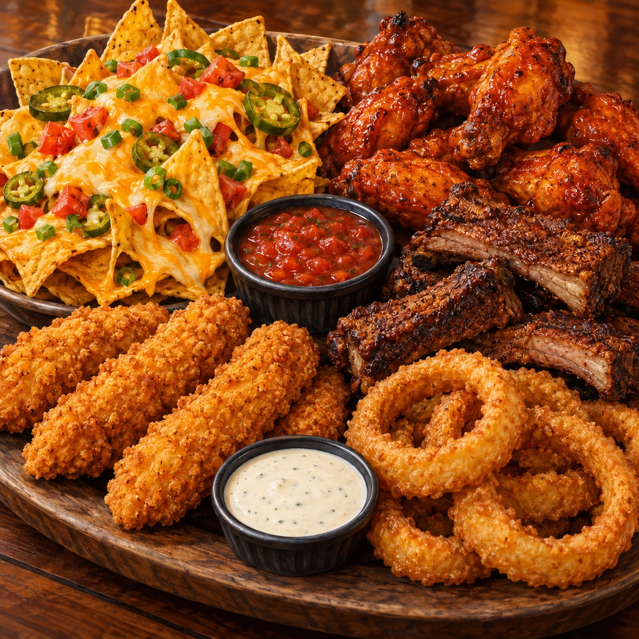 Appy Platter at Redzone Premium Sports Bar