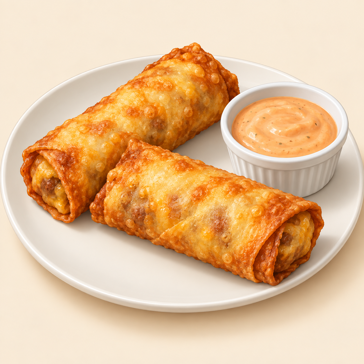 Cheeseburger Spring Rolls (2) at Shark Club Sports Bar & Grill