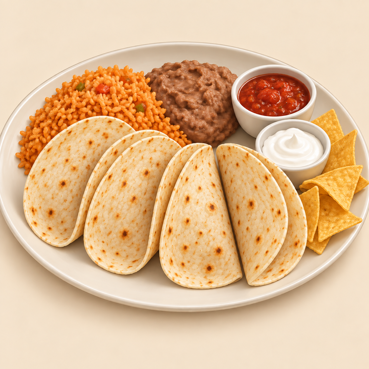 Taco Platters at Las Palapas Resort Grill