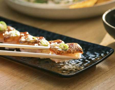 Salmon Aburi at Cactus Club Cafe
