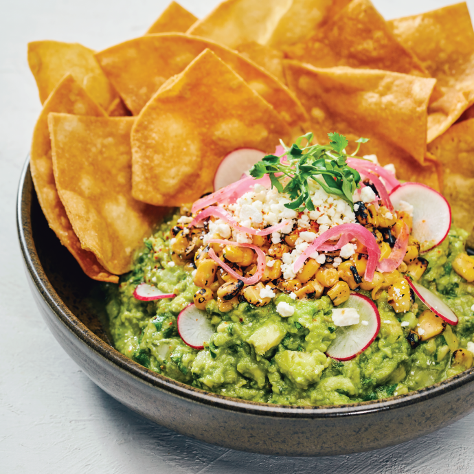 Charred Corn + Avocado Dip at Earls Kitchen + Bar