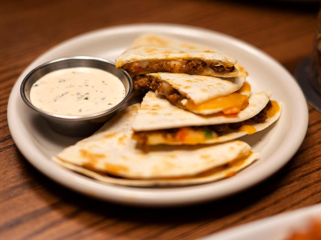 6" Spicy Beef Quesadilla at Original Joe's