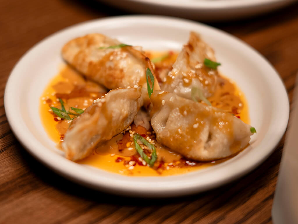 Chicken Gyoza (4) at Original Joe's