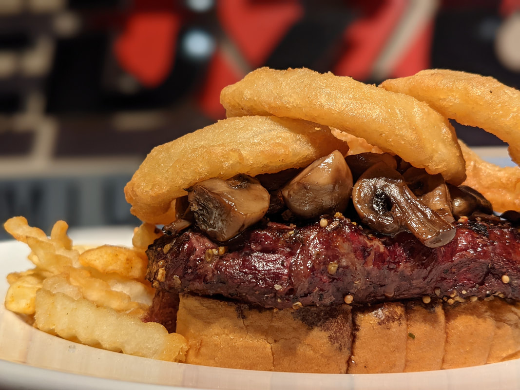 Steak Sandwich at Redzone Premium Sports Bar