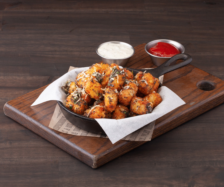 Smoky Parmesan Tater Tots at Shark Club Sports Bar & Grill