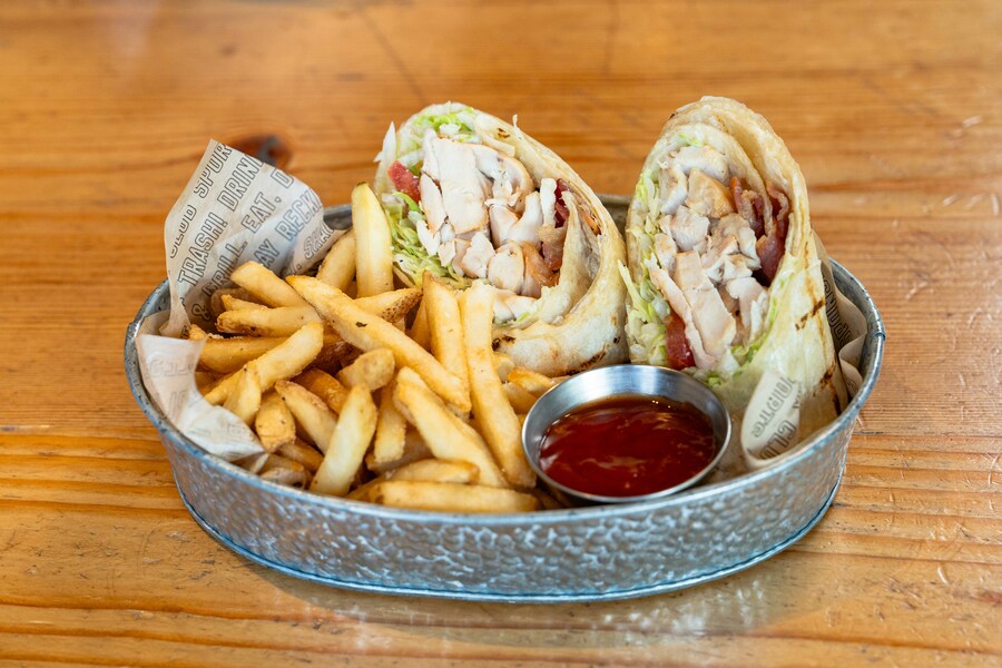 BLT Chicken Wrap at Shark Club Sports Bar & Grill