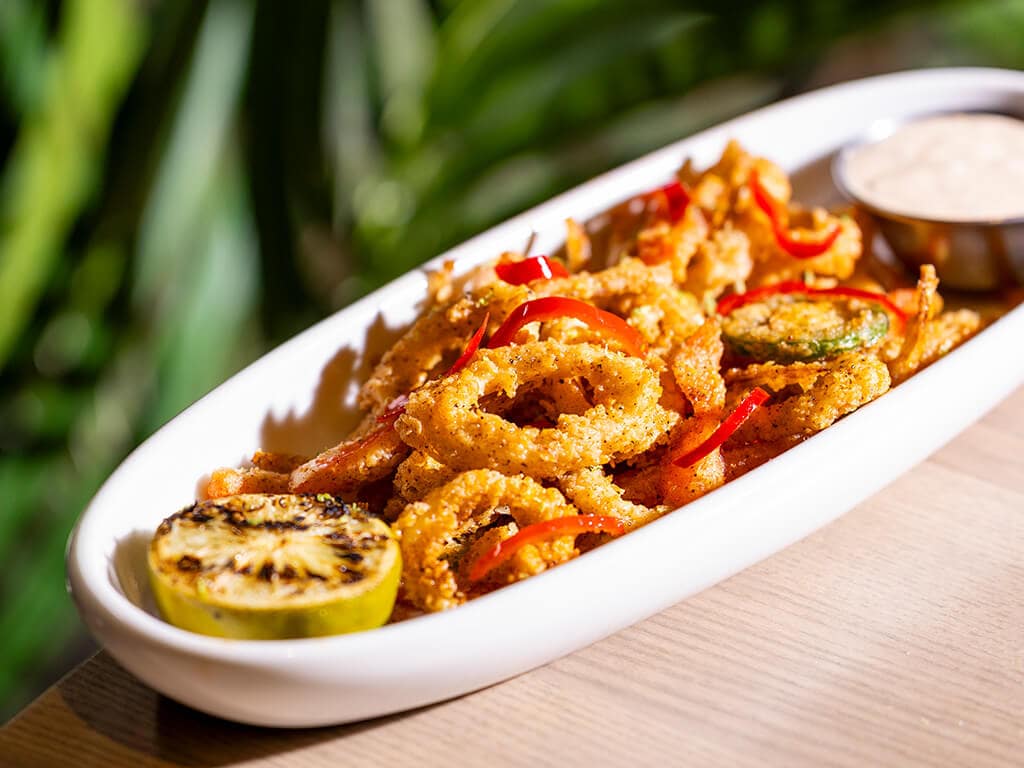 Chili Coconut Calamari at State & Main