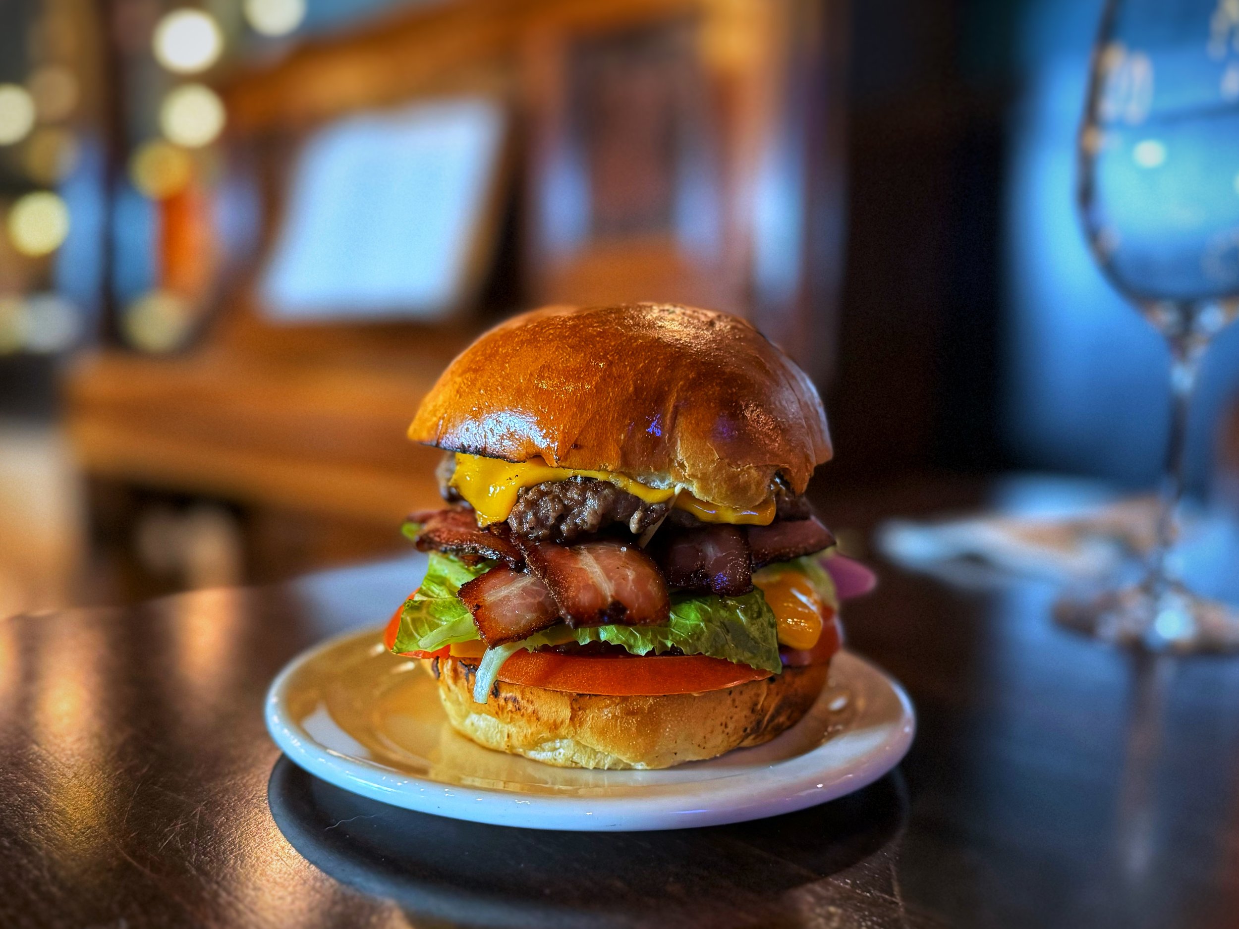 Cheeseburger & Fries at Zervos Tavern & BBQ
