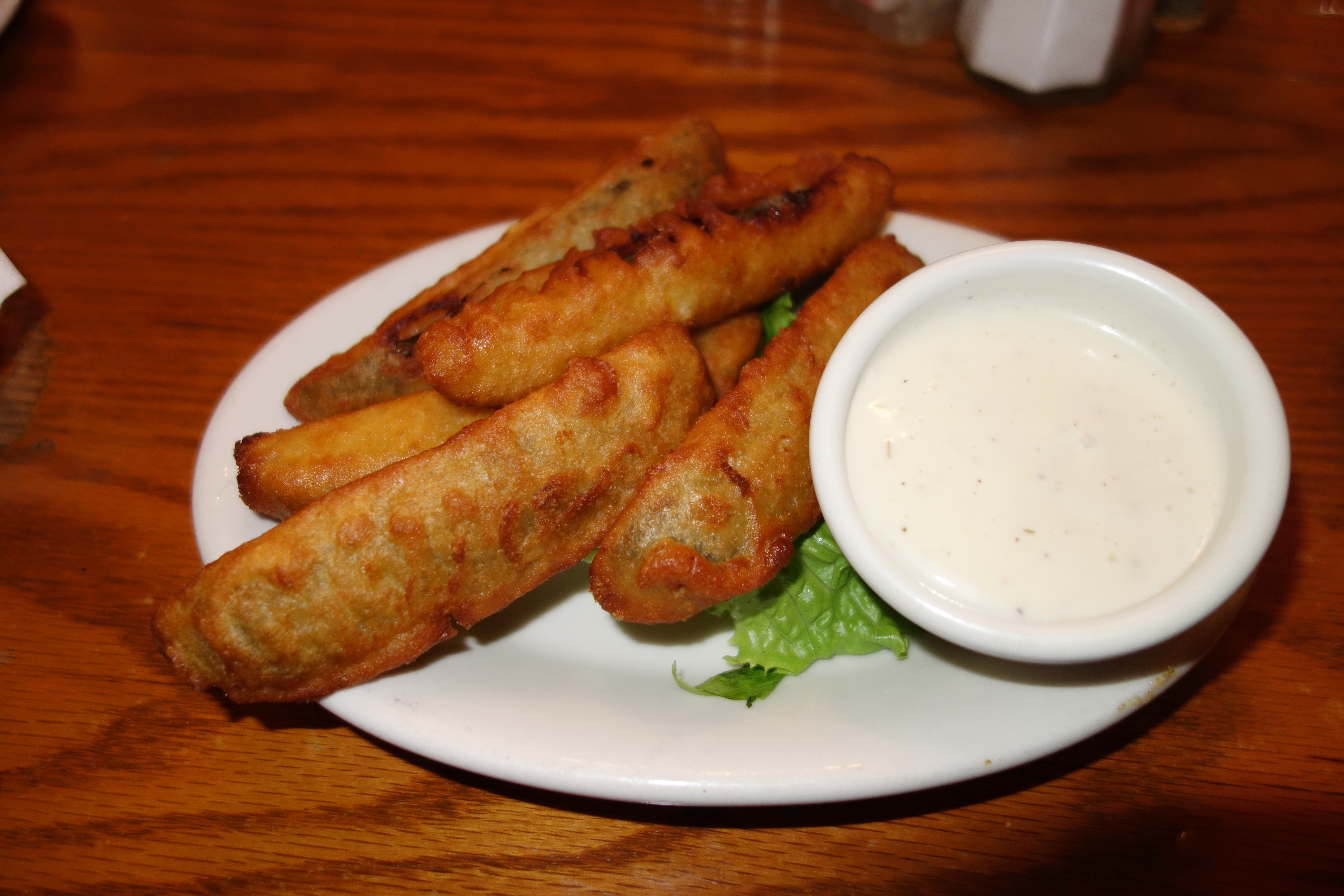 Face-off Fried Pickles at The Canadian Brewhouse